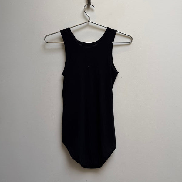 Jil Sander Black Snap Crotch Body Suit