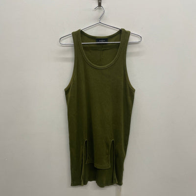 Givenchy by Ricardo Tisci Green Ribbed Tank Top