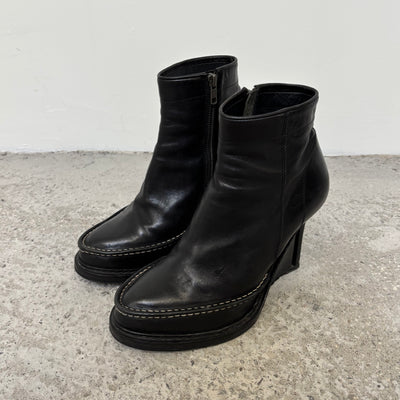 FW10 Ann Demeulemeester Stiletto Wedge Ankle Boots