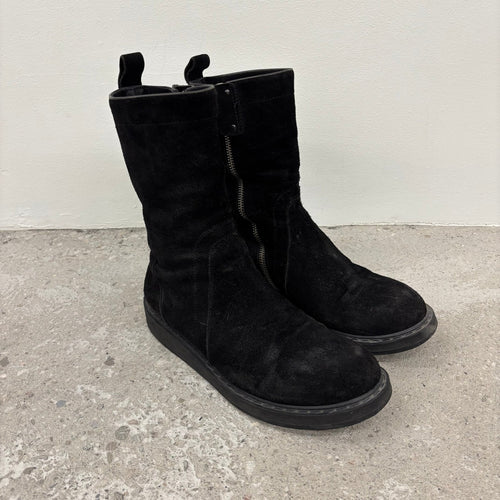 Rick Owens Suede Creeper Boots