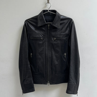 00S Shellac Leather Riders Jacket