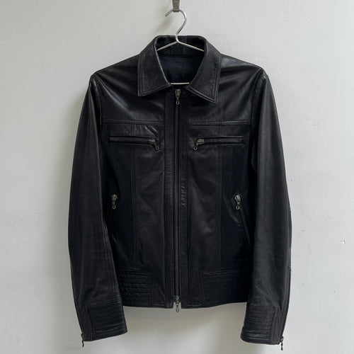 00S Shellac Leather Riders Jacket
