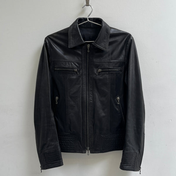 00S Shellac Leather Riders Jacket