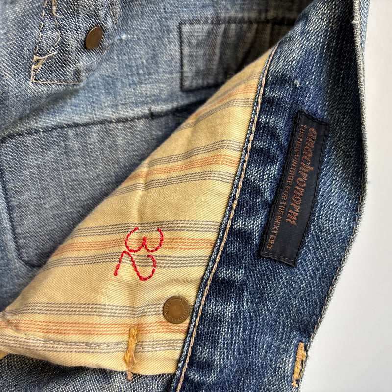Anachronorm Distressed Patchwork Jeans