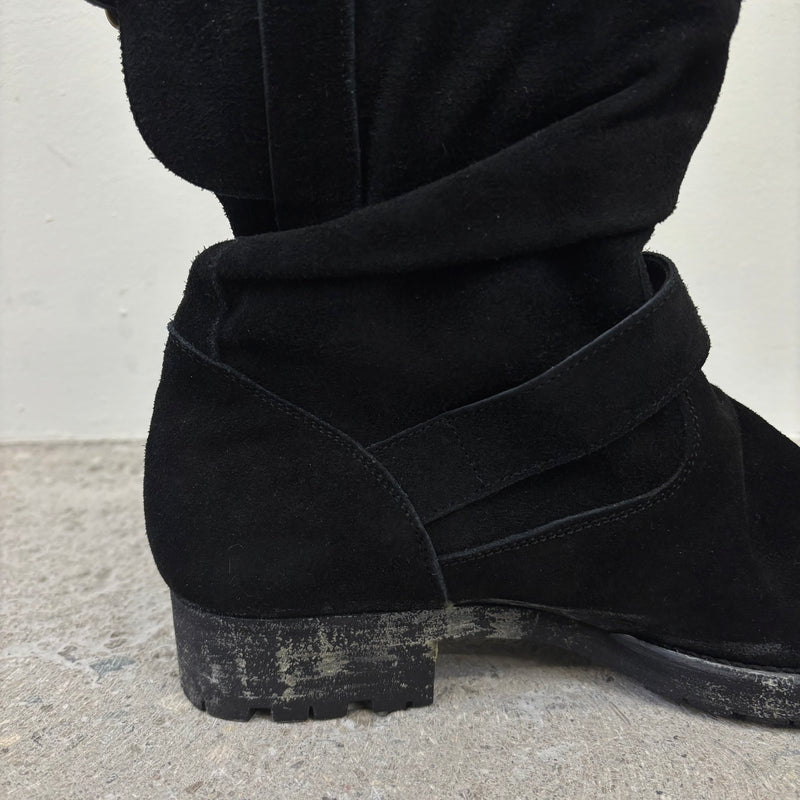 Mihara Yasuhiro Twisted Suede Engineer Boots