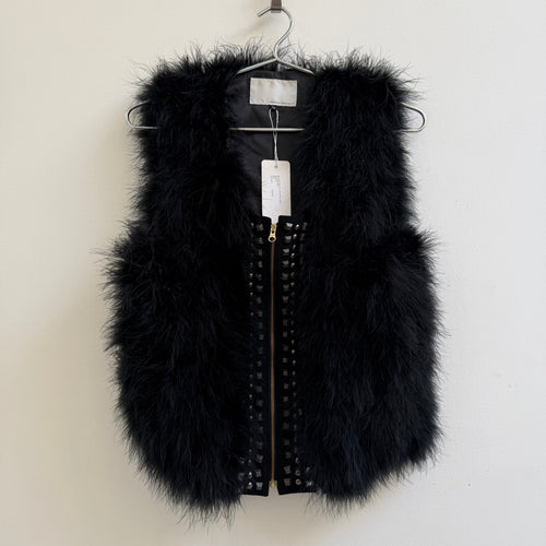 Enchantment…? Studded Turkey Feather Vest
