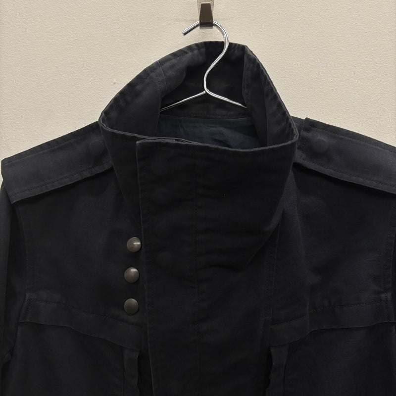 Balmain Biker Parka High Collar Jacket