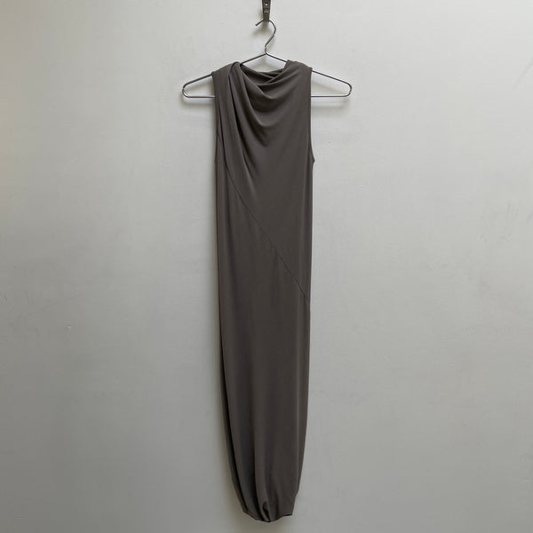 FW21 Rick Owens Lillies Sleeveless Cowl Neck Maxi Dress