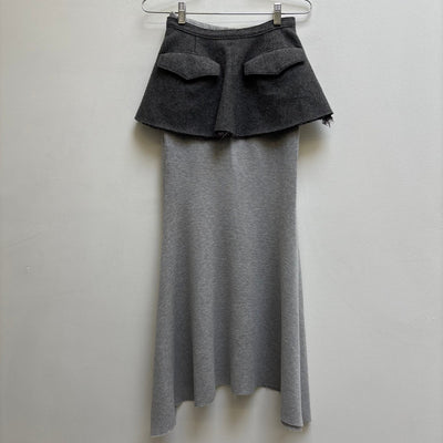 FW15 Undercover “NO (B)ORDERS” Shield Half Skirt