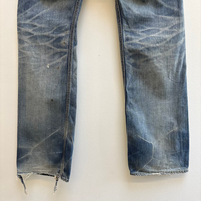 Anachronorm Distressed Patchwork Jeans