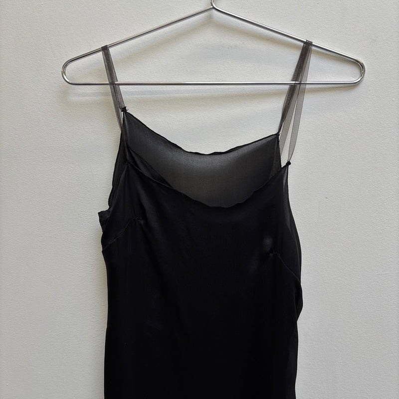 Paul Hardy Satin High Neck Slip Dress