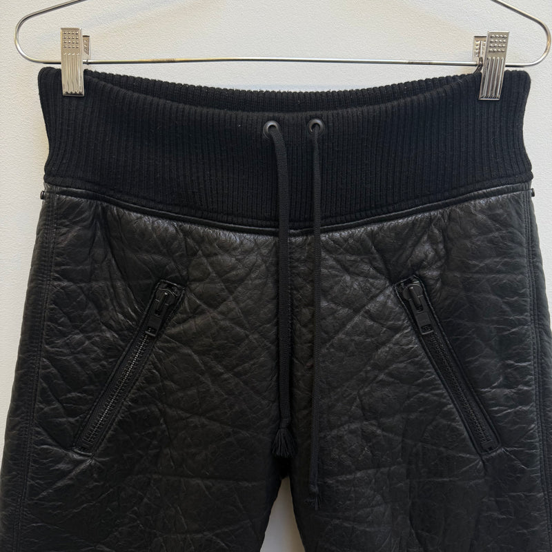 00s Le Grande Bleu (L.G.B.) Layered Deer Leather Shorts