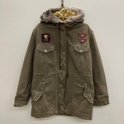 00s Dolce & Gabbana Military Style Hooded Parka Jacket