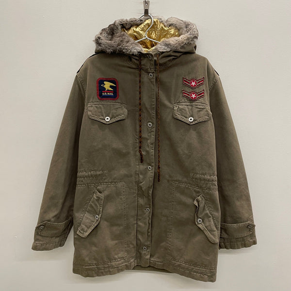 00s Dolce & Gabbana Military Style Hooded Parka Jacket