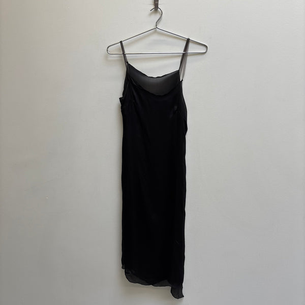 Paul Hardy Satin High Neck Slip Dress