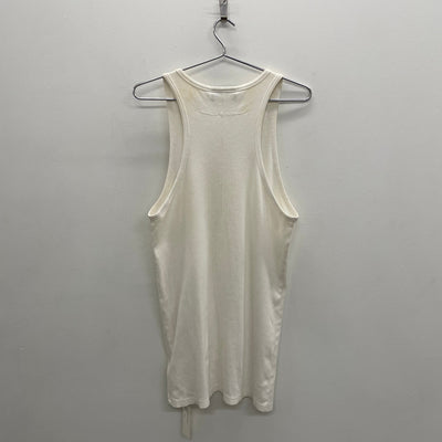 Givenchy by Ricardo Tisci White Ribbed Tank Top