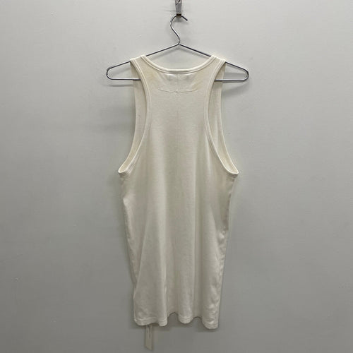Givenchy by Ricardo Tisci White Ribbed Tank Top