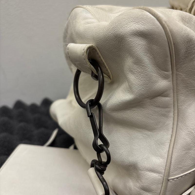 Balenciaga White Twiggy Leather Bag