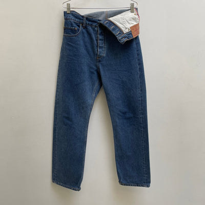 SS21 Y/Project 3rd Edition Evergreen Asymmetrical Fly Denim