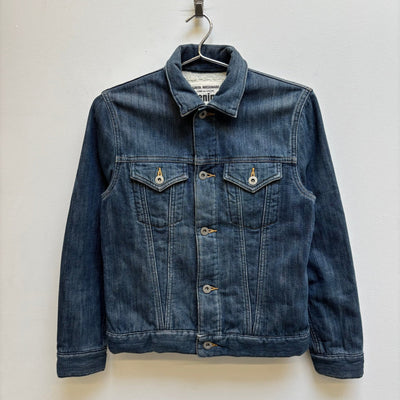 SS17 Junya Watanabe Denim Sherpa Lined Trucker Jacket