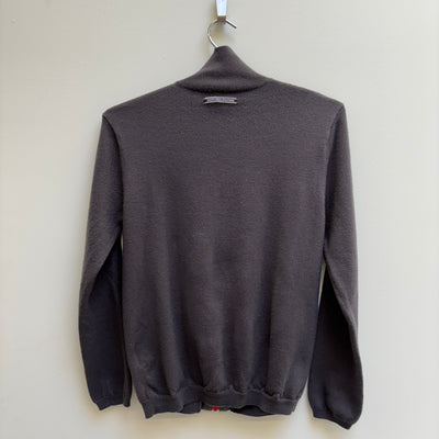 Jean Paul Gaultier Knit Zip Up Turtleneck Sweater