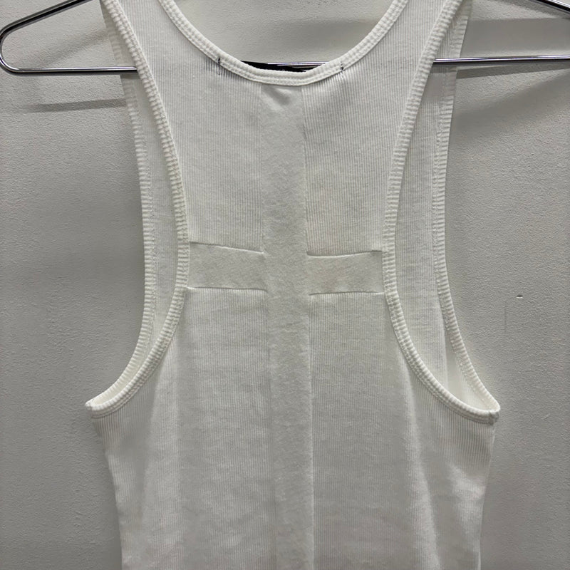 No ID. Back Cross Ribbed Tank Top