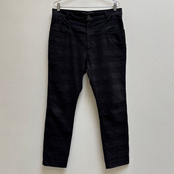 FW16 Haider Ackermann Striped Jacquard Denim Trousers
