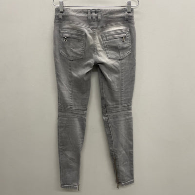 FW11 Balmain by Christophe Dercarnin Lightwash Biker Jeans