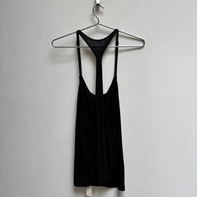 Enchantment..? Silk Leather Strap Tank Top