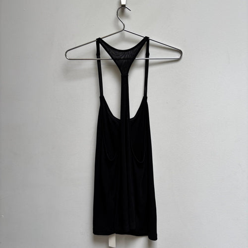 Enchantment..? Silk Leather Strap Tank Top