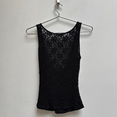 Anne Fontaine Lace Front Wrap Tank Top