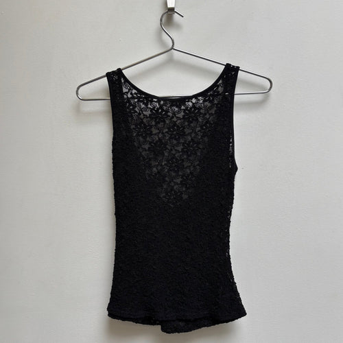 Anne Fontaine Lace Front Wrap Tank Top