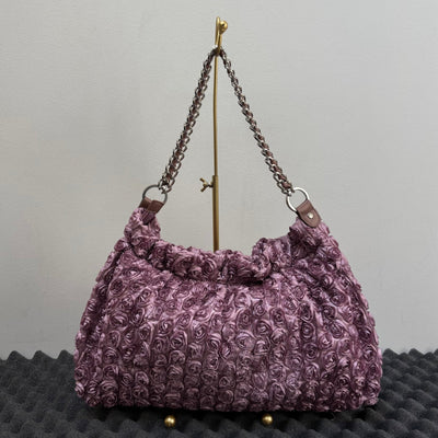 Y’SACCS Yohji Yamamoto Rose Chain Shoulder Bag