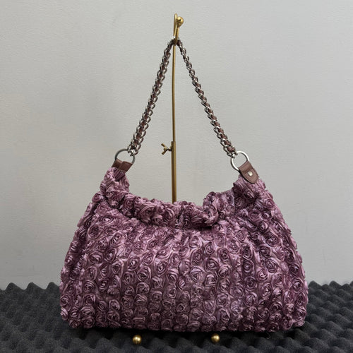 Y’SACCS Yohji Yamamoto Rose Chain Shoulder Bag