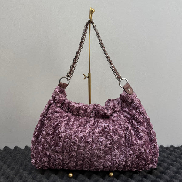 Y’SACCS Yohji Yamamoto Rose Chain Shoulder Bag
