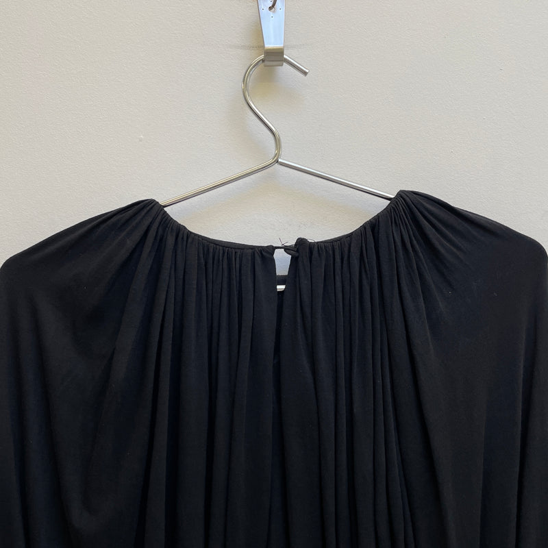 00s HUSSEIN CHALAYAN GATHERED LONGSLEEVE TOP