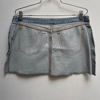 SS17 Maison Margiela MM6 Inside Out Denim Skirt