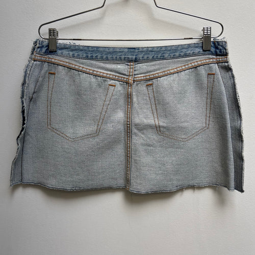 SS17 Maison Margiela MM6 Inside Out Denim Skirt