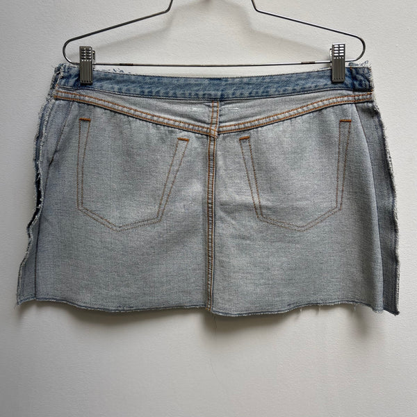 SS17 Maison Margiela MM6 Inside Out Denim Skirt