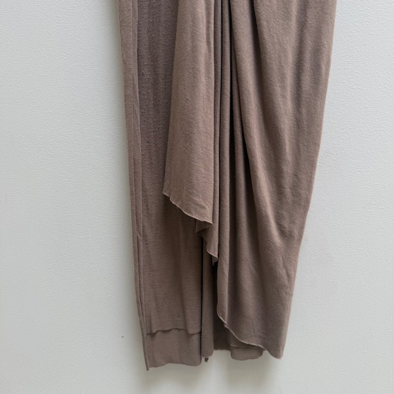 Rick Owens Lillies Nude Maxi Slit Skirt
