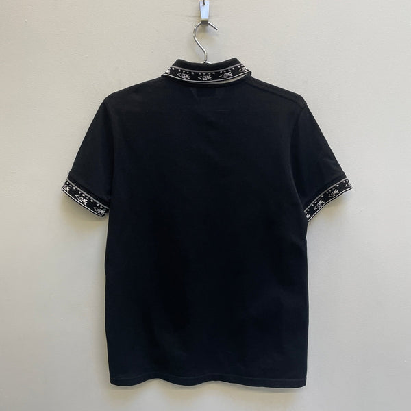 SS17 Saint Laurent Paris Contrast Trim Polo Shirt