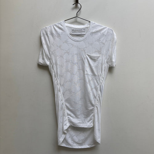 SS12 Balenciaga Sheer Patterned T-Shirt