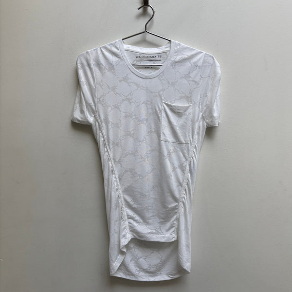 SS12 Balenciaga Sheer Patterned T-Shirt