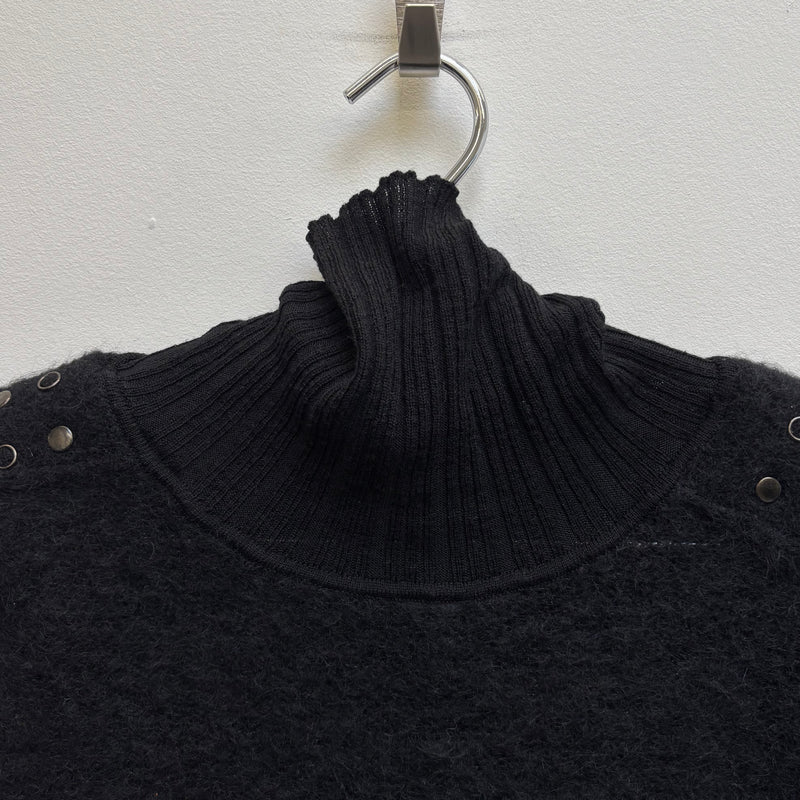 Roberto Cavalli Mohair Studded Shoulder Knit Long Sleeve