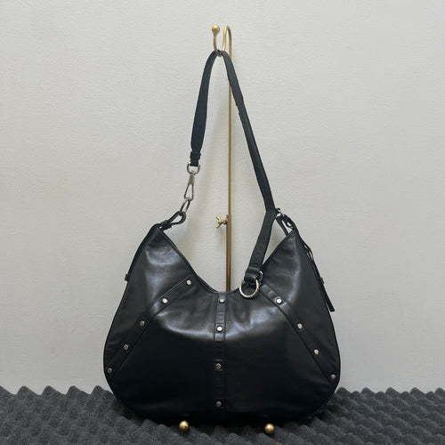 00s Yves Saint Laurent By Tom Ford Stud Leather Mombasa Shoulder Bag