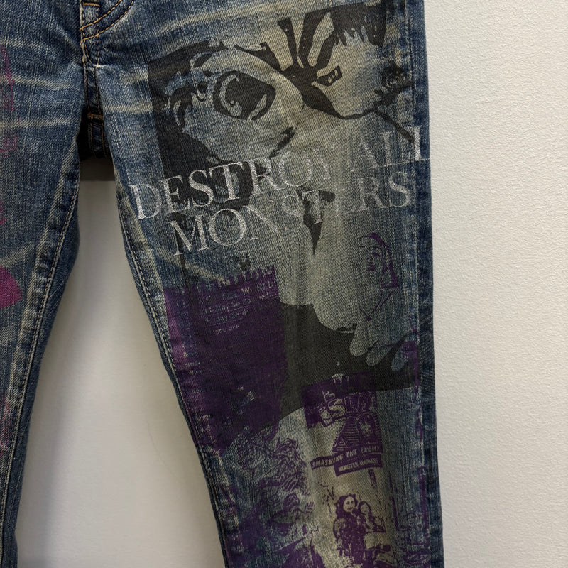 Hysteric Glamour Destroy All Monsters Jeans