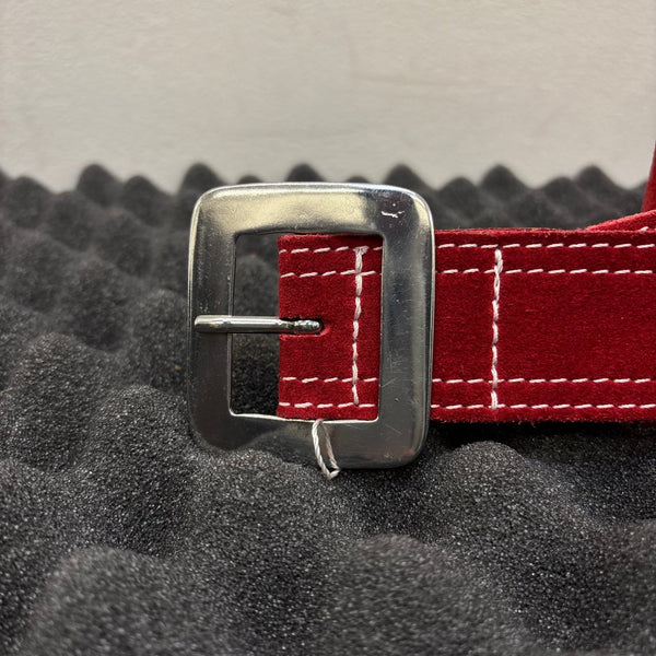 Dsquared2 Red Suede Leather Belt