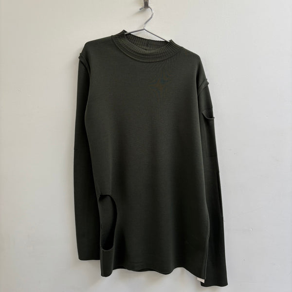 FW17 Rick Owens “Glitter” Armhole Sweater