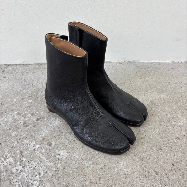 Maison Margiela Leather Ankle Tabi Boots