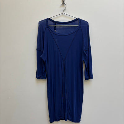 Boris Bidjan Saberi Nuclear Blue Surgical Stitch Tee